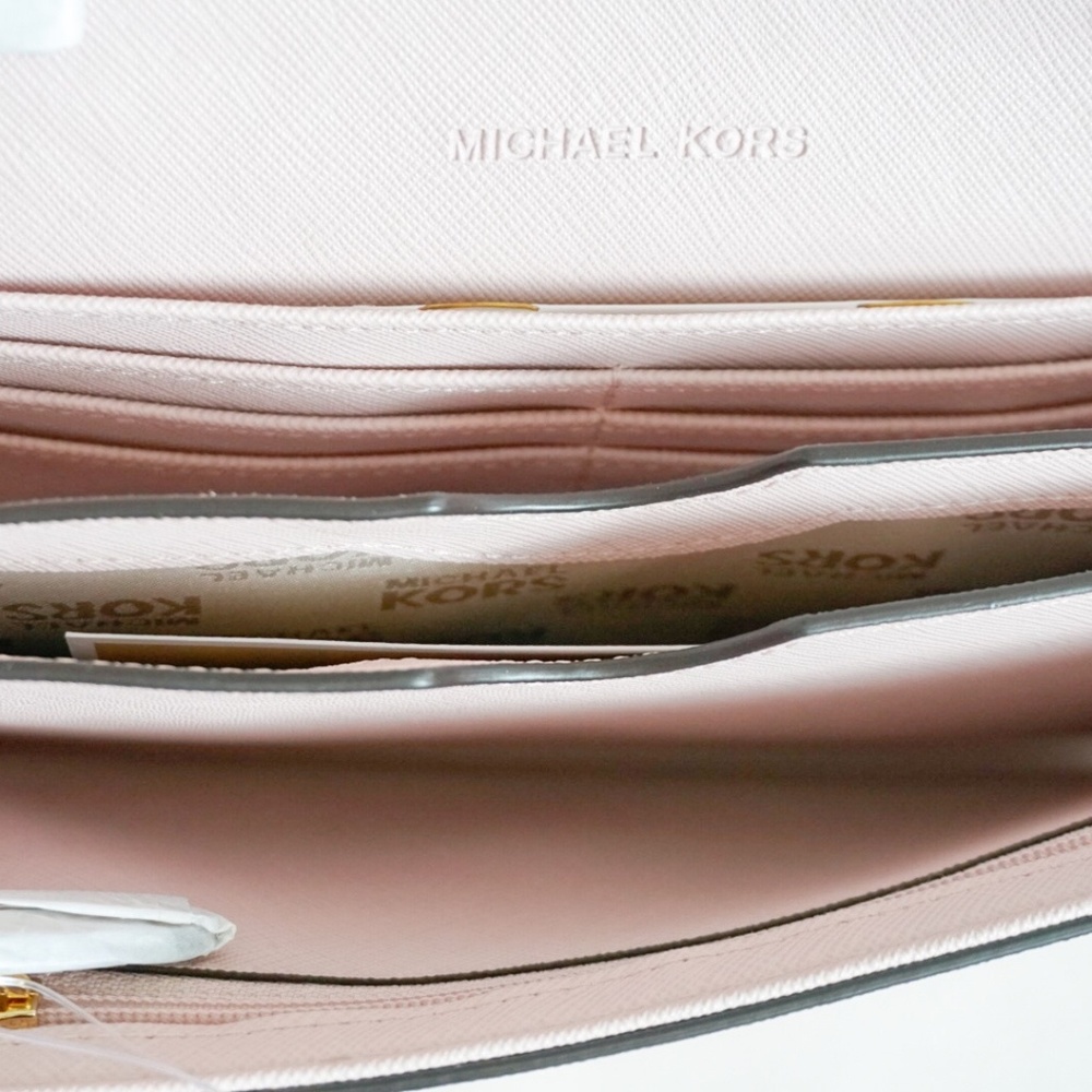 Michael Kors LG Phone Crossbody Clutch Wallet Pink - Picture 5 of 8